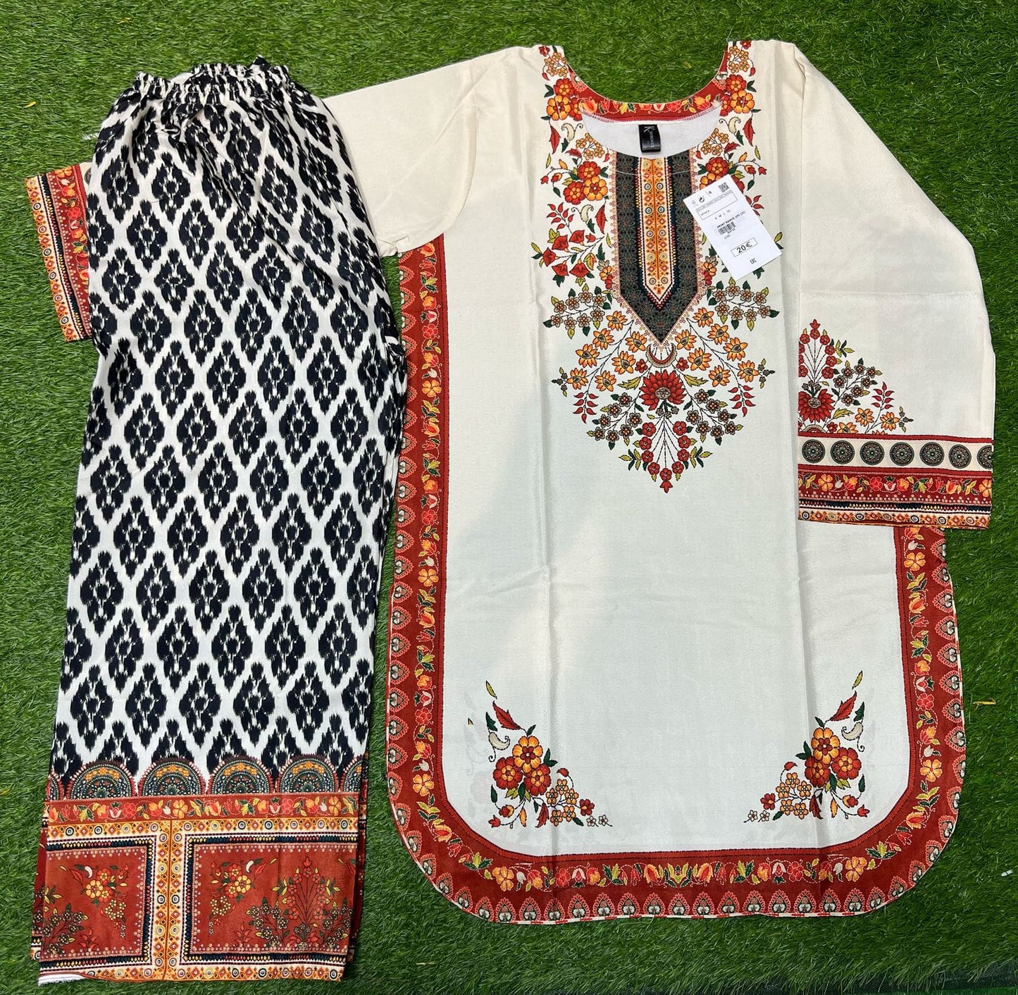 Stitched 2 piece printed shirt and trouser VK-117