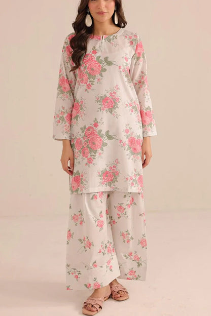 2 piece printed shirt and Farshi shalwar