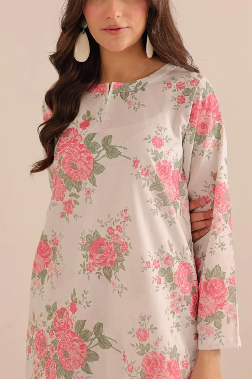 2 piece printed shirt and Farshi shalwar