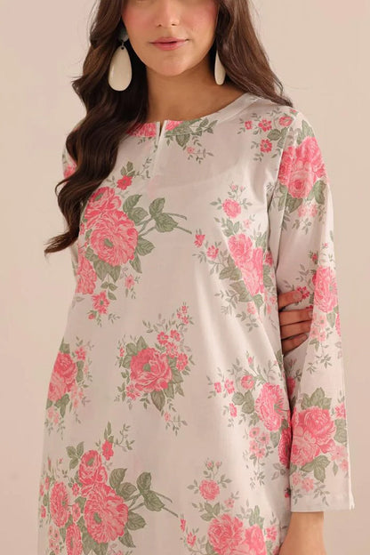 2 piece printed shirt and Farshi shalwar