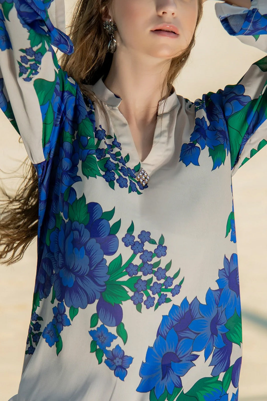 Stitched 2 piece printed shirt and trouser VK-108