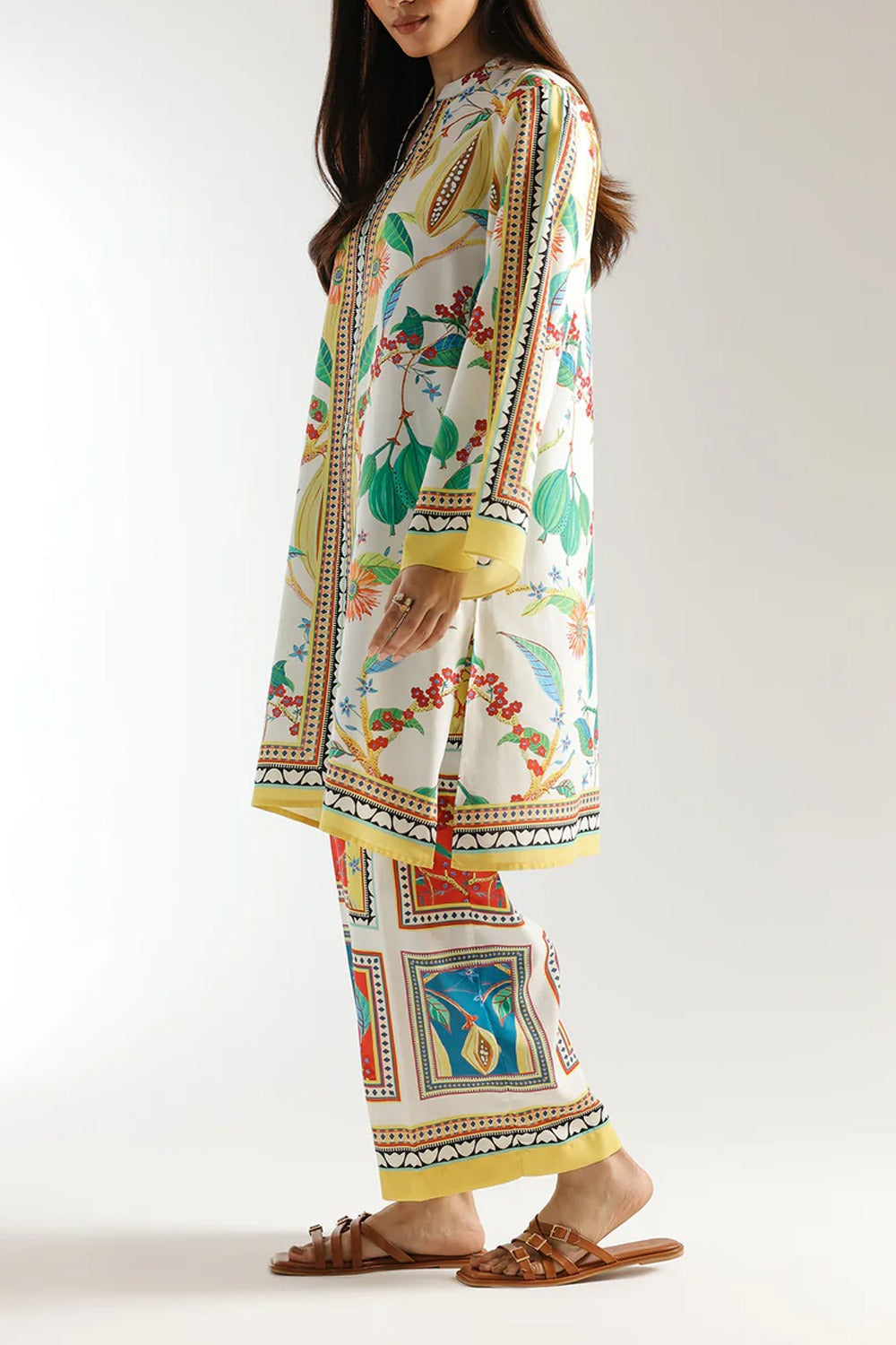 Stitched 2 piece printed shirt and trouser VK-116