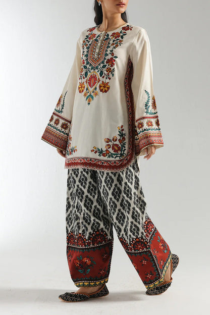 Stitched 2 piece printed shirt and trouser VK-117