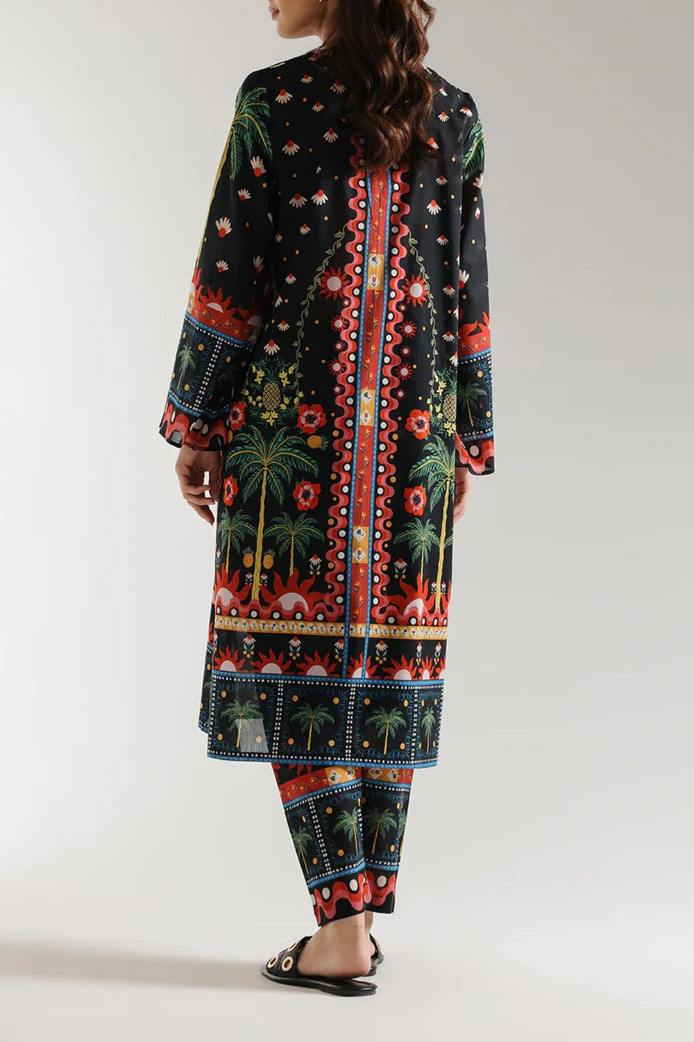 Stitched 2 piece printed shirt and trouser VK-126