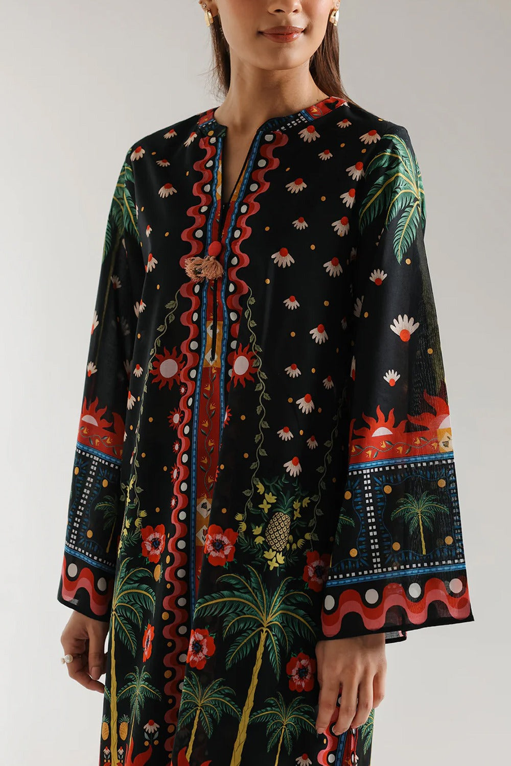 Stitched 2 piece printed shirt and trouser VK-126